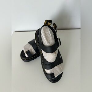 De Martens Avry Toe Sandals Brown New